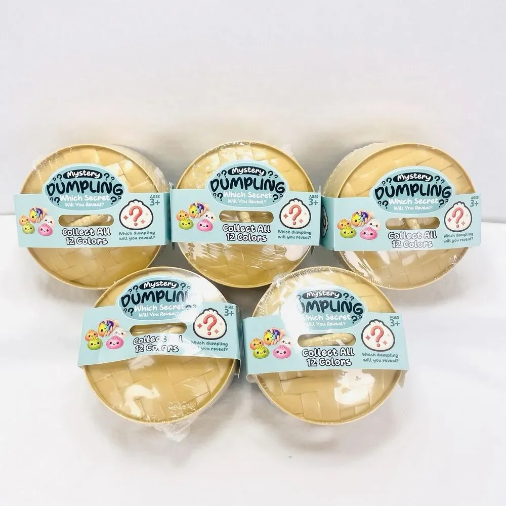 LOT OF 5 Mystery Dumpling Squishy Toy Blind Box Viral Sealed RMS Crazy Fun